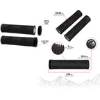Lizard skins strata - single lock-on - jet black