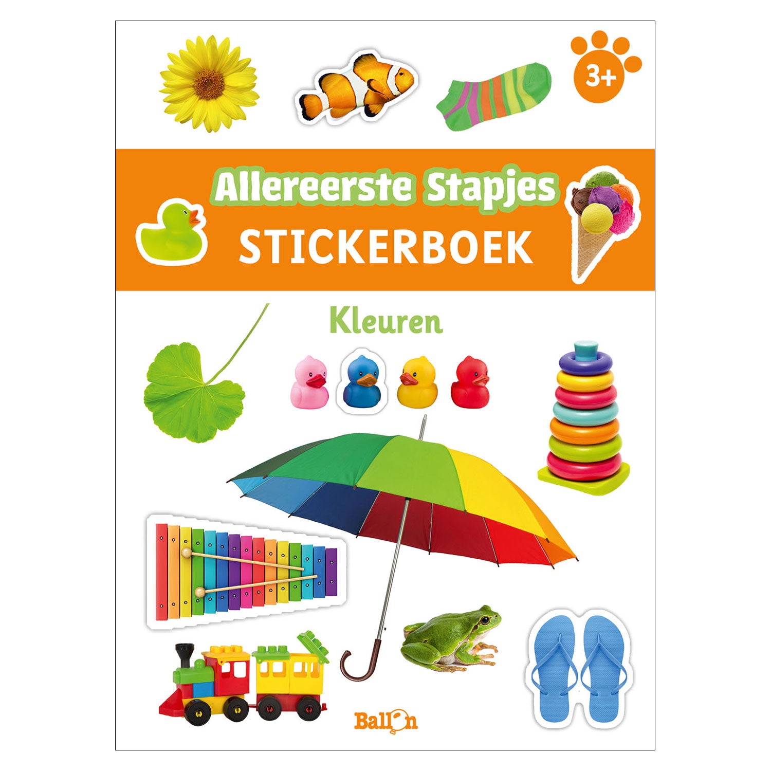 Standaard Uitgeverij - Standaard Uitgeverij Allereerste stapjes stickerboek - kleuren
