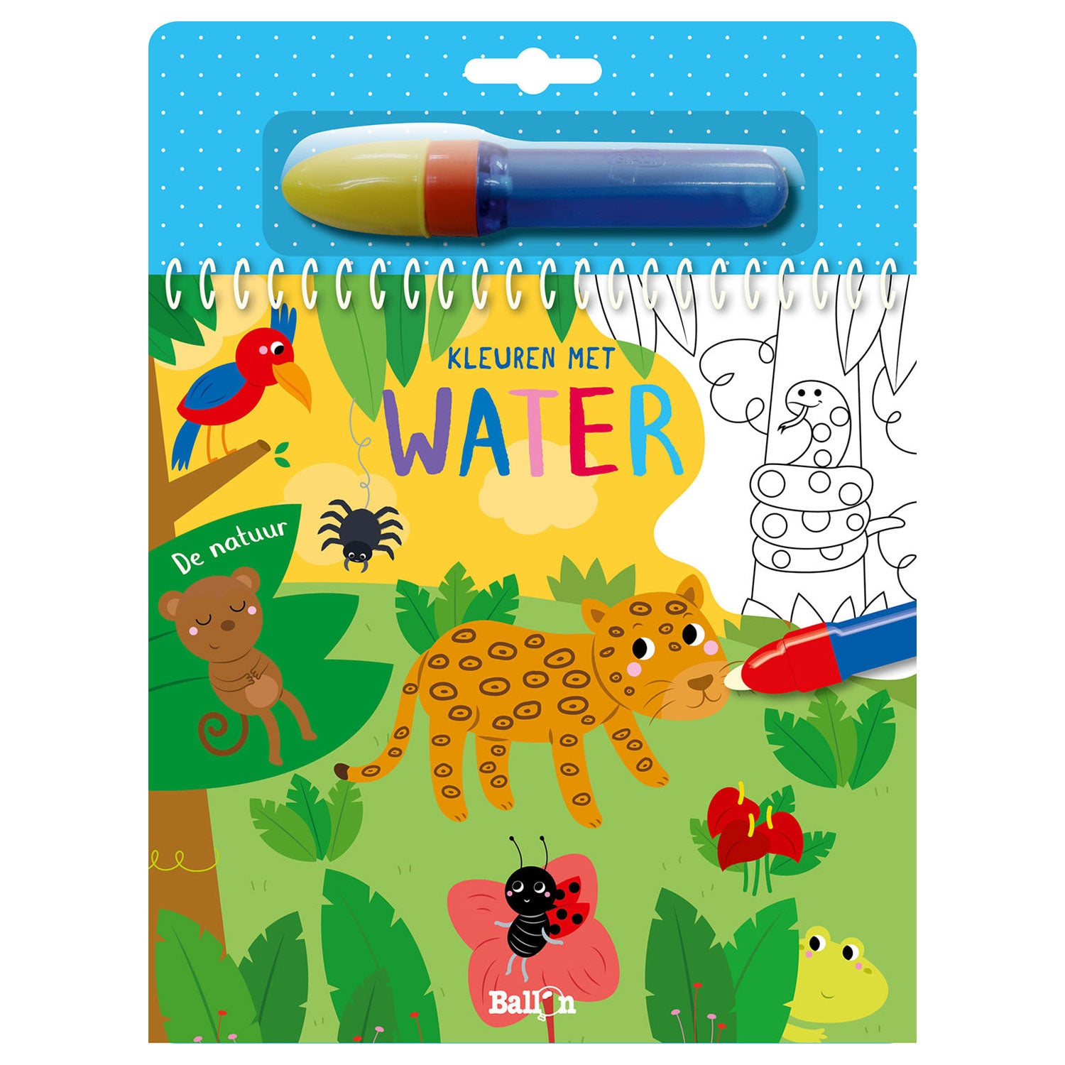 Standaard uitgeverij kleuren met water - de natuur