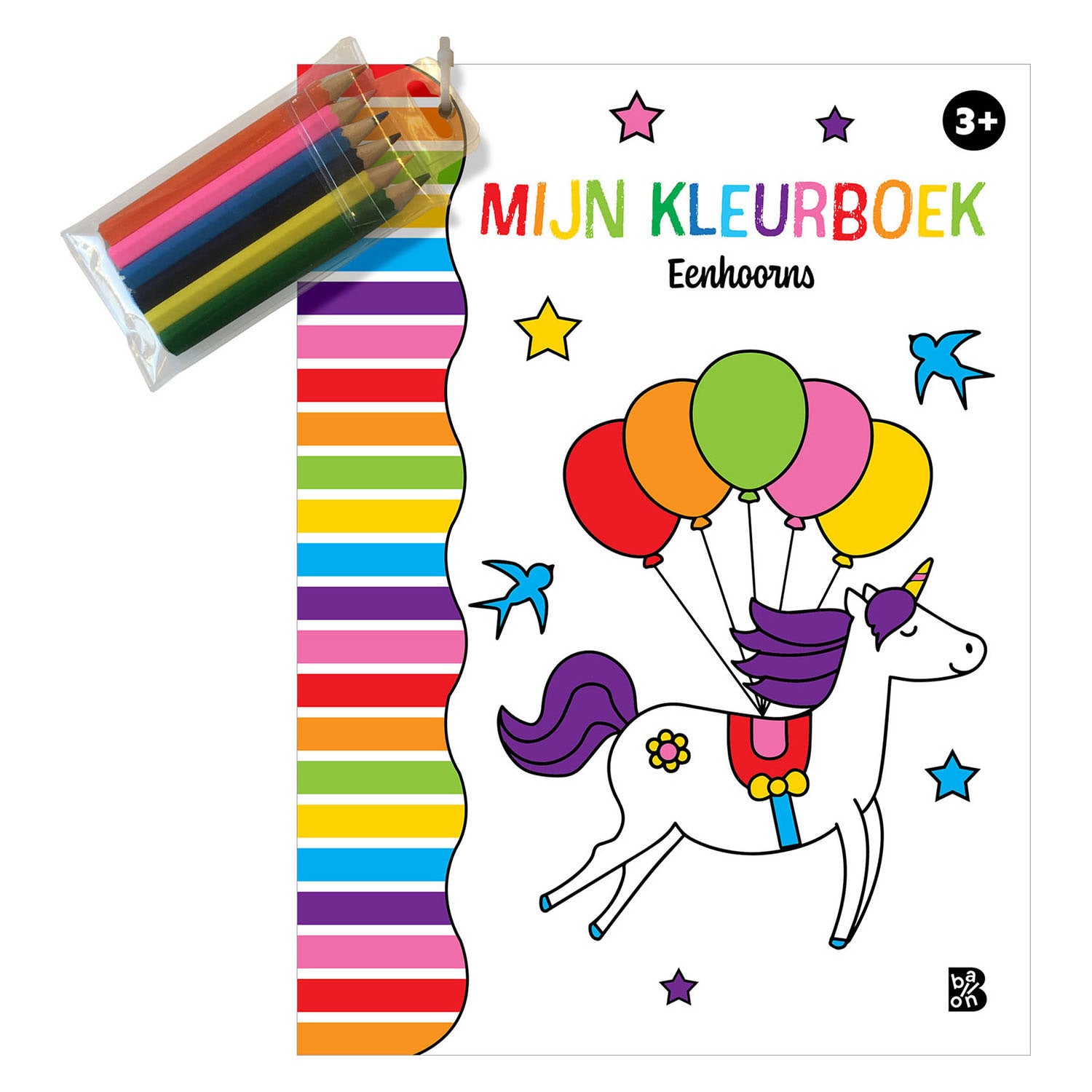 Wins Holland - Wins Holland Mijn kleurboek met 6 kleurpotloodjes eenhoorn