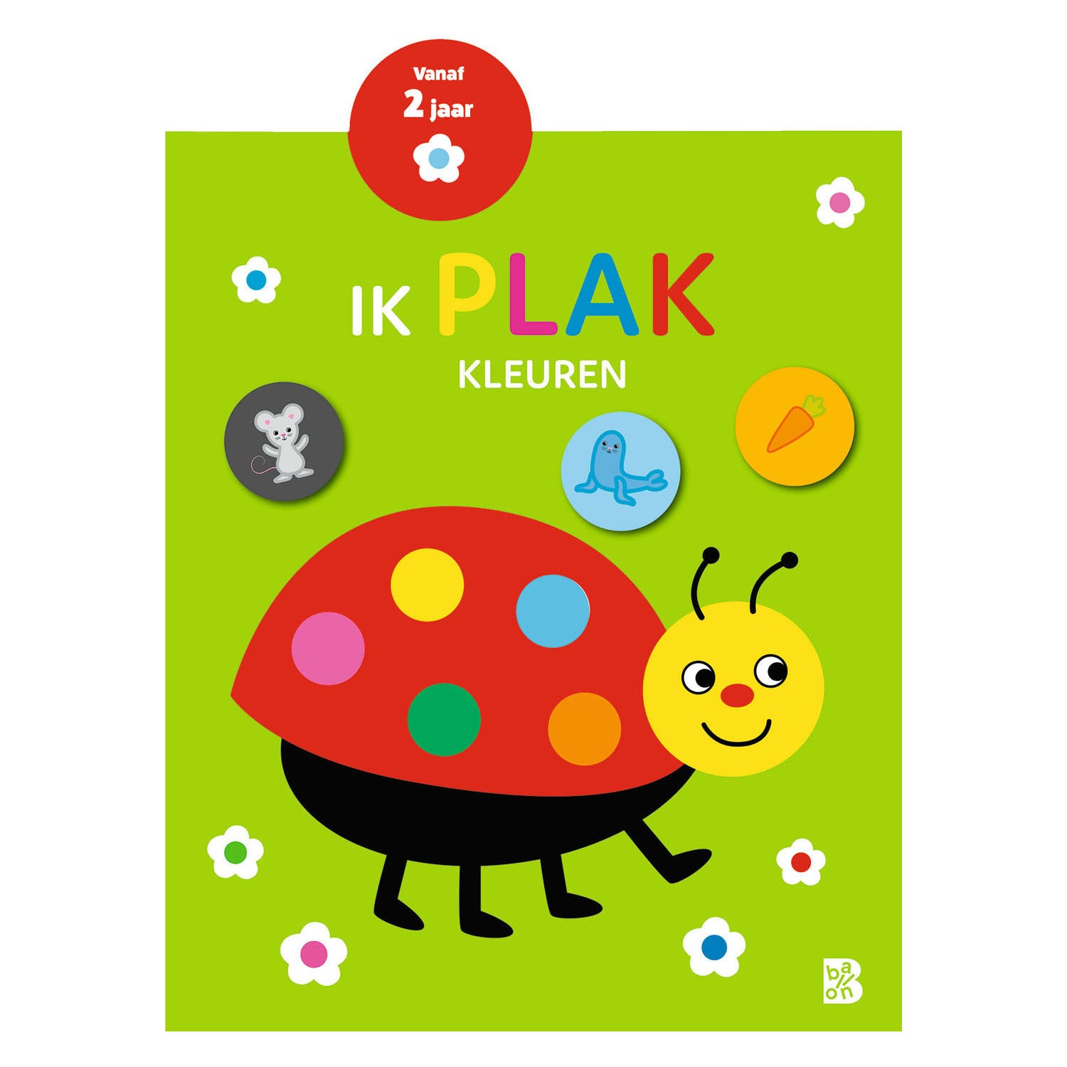 De ballon ballon ik plak kleuren stickerboek