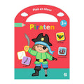 Standaard uitgeverij stickerkoffertje plak en kleur piraten 3+