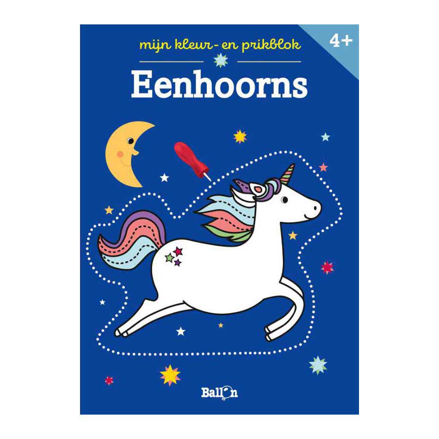 Standaard Uitgeverij - Standaard Uitgeverij Mijn kleur en prikblok - eenhoorns