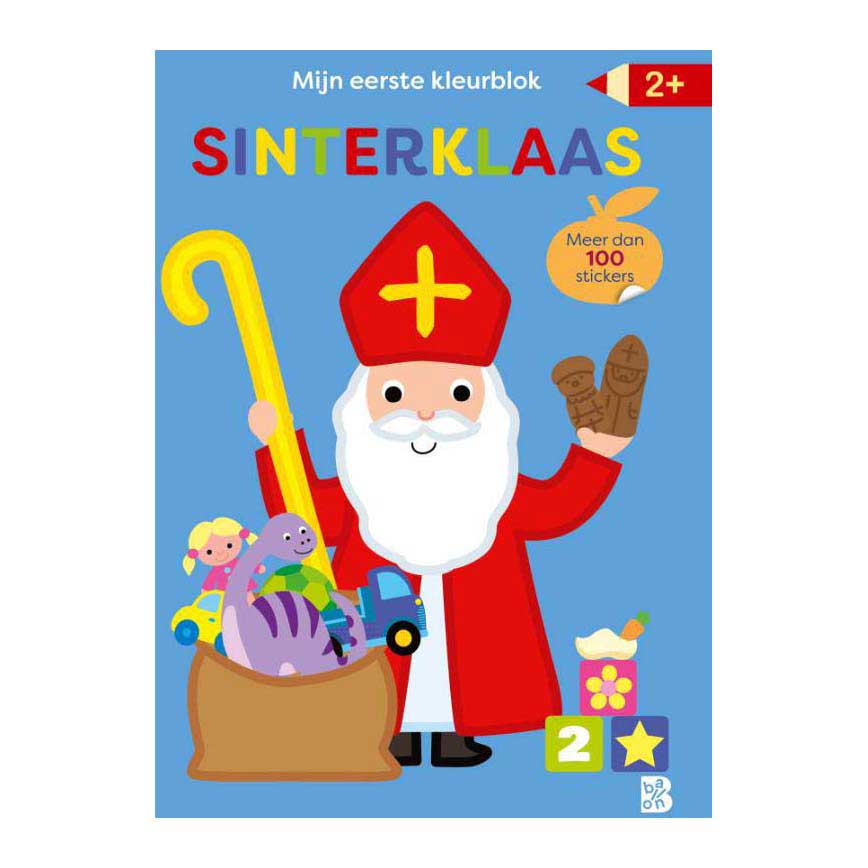 Standaard Uitgeverij - Standaard Uitgeverij Mijn allereerste kleurblok met stickers - sinterklaas 2+