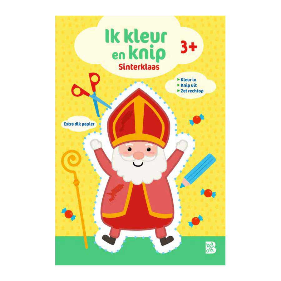 Standaard Uitgeverij - Standaard Uitgeverij Ik kleur en knip - sinterklaas 3+