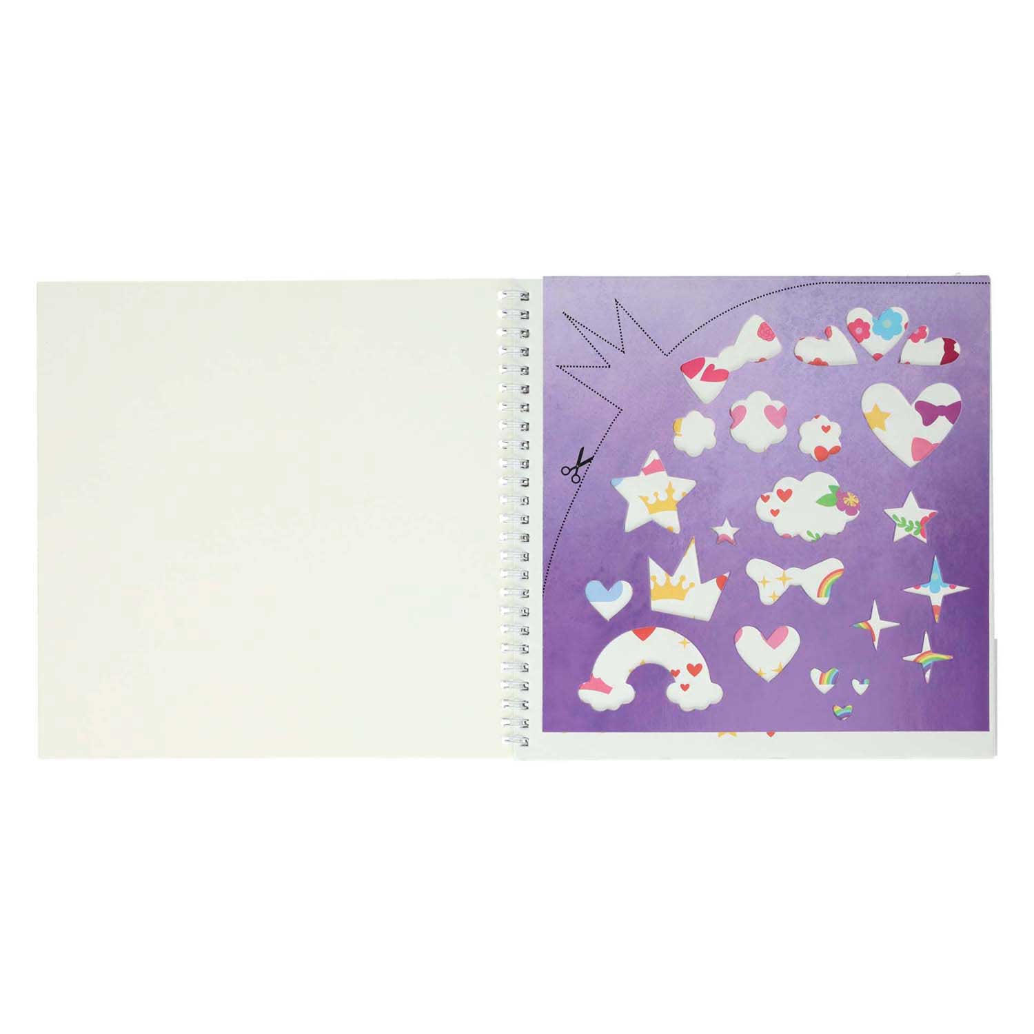 Mondikaarten sticker- en sjablonenboek ik hou van prinsessen