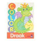 Mondikaarten dikke lijnen kleurboek color - draak