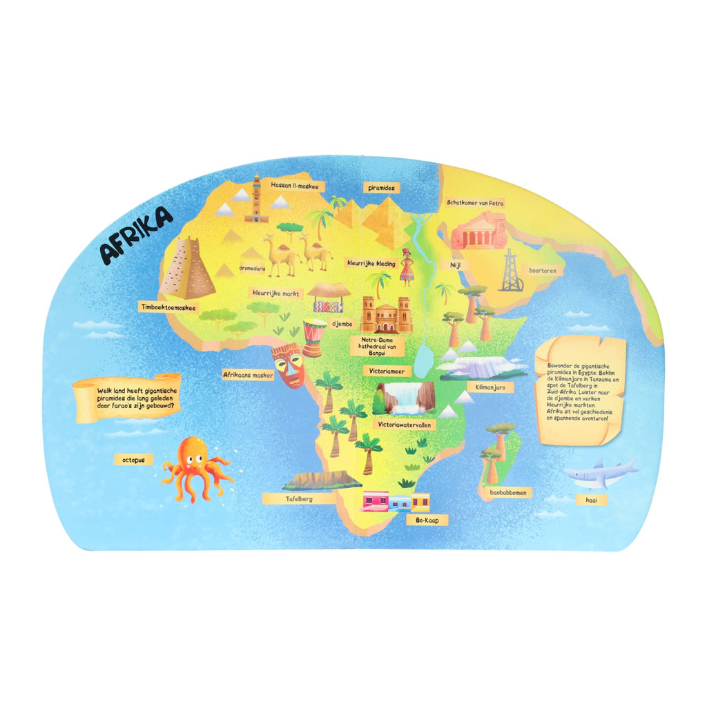 Mondikaarten - Mondikaarten Mijn eerste wereldatlas