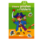 Standaard uitgeverij plakken en kleuren - stoere piraten en ridders, 4-6 jaar