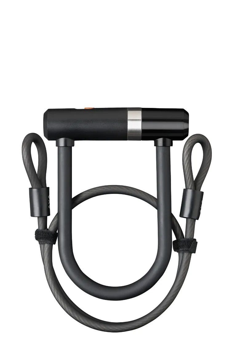 Axa - Beugelslot newton mini + kabel 100/8 - zwart