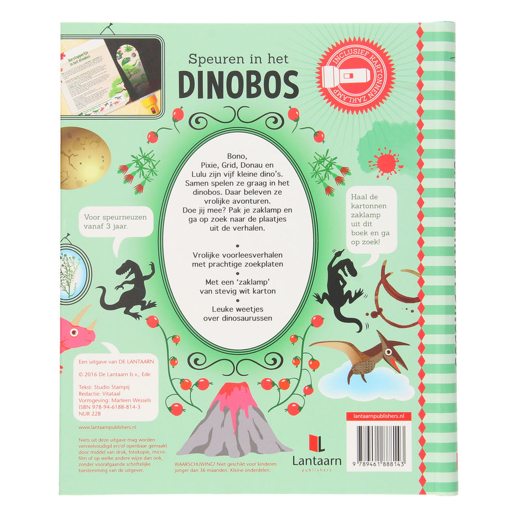 Speuren in het dinobos + kartonnen zaklamp