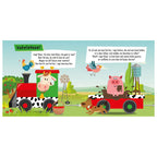 Usborne boek en puzzeltrein boerderijdieren