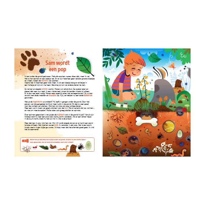Lantaarn Publishers - Lantaarn Publishers Speuren naar insecten zoekboek met kartonnen zaklamp