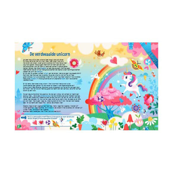 Lantaarn Publishers - Lantaarn Publishers Speuren naar unicorns zoekboek met kartonnen zaklamp