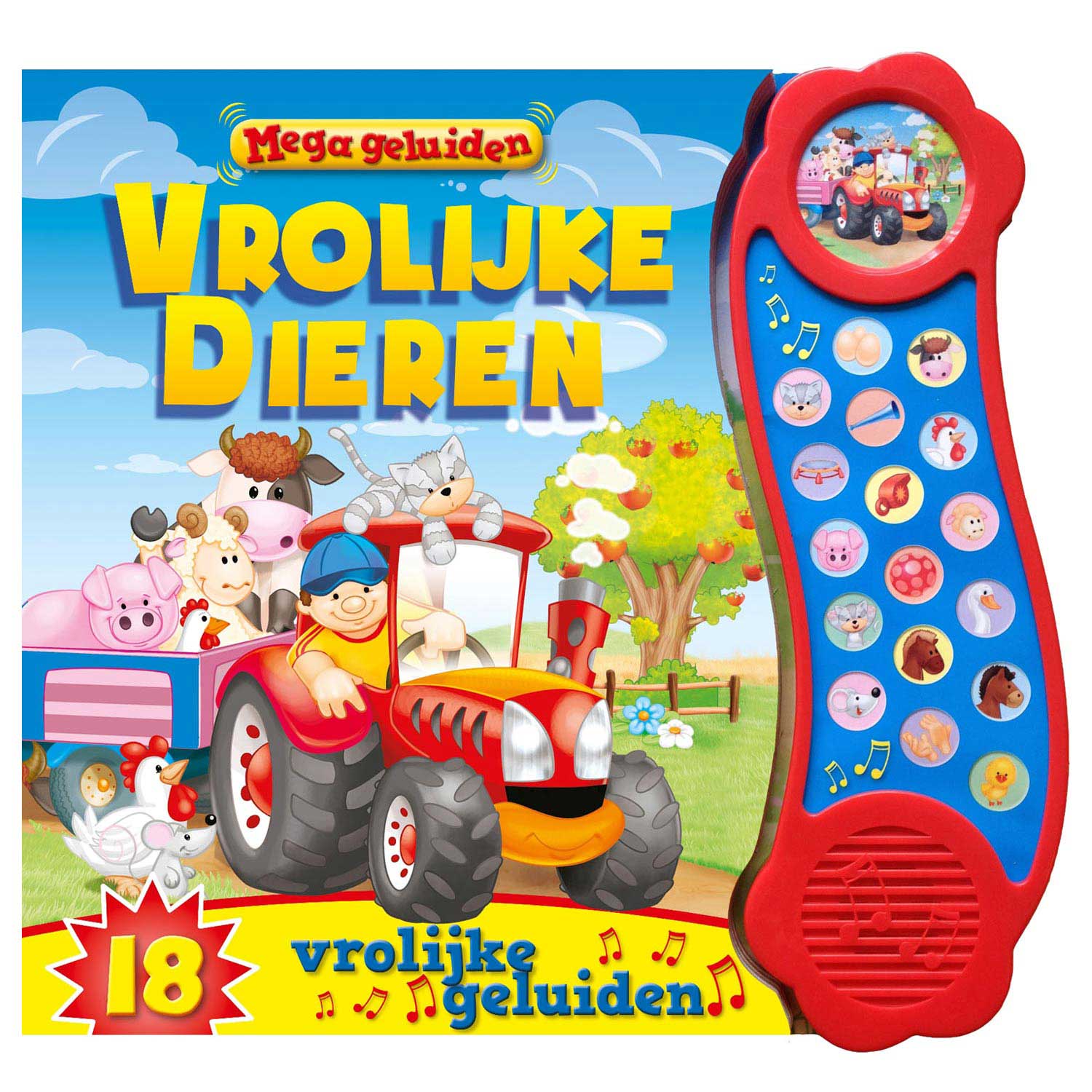 Rebo Publishers - Rebo Publishers Mega geluidenboek - vrolijke dieren