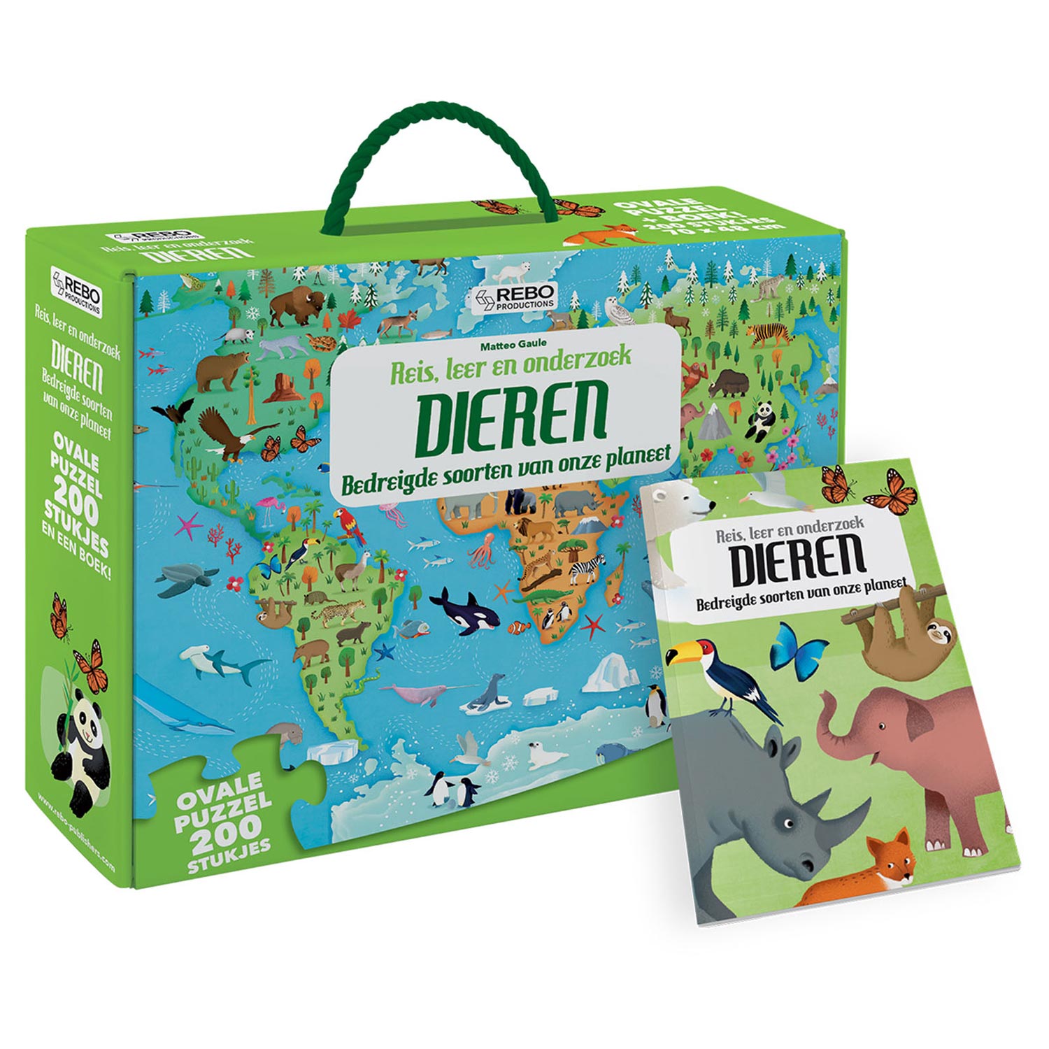 Rebo Publishers - Rebo Publishers Boek en puzzel - dieren
