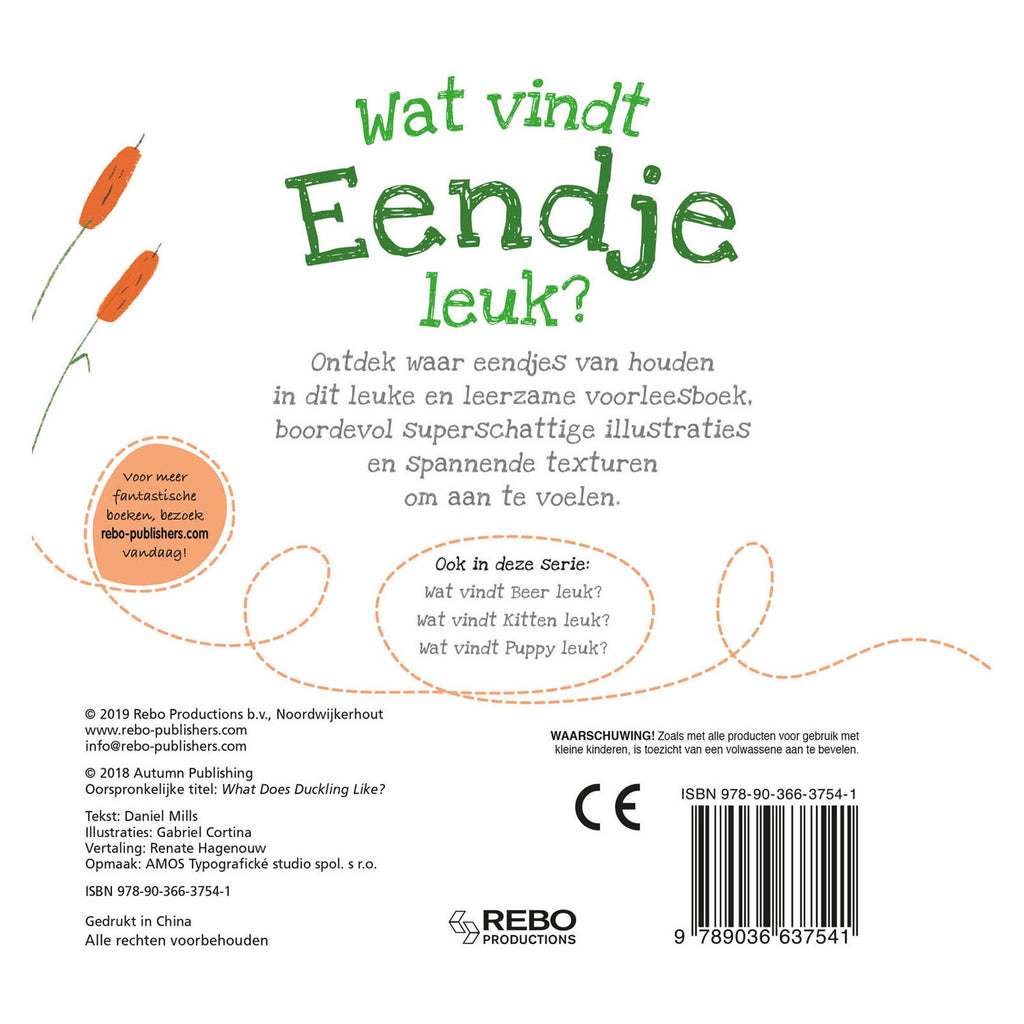 Rebo Publishers - Rebo Publishers Voelboek - wat vindt eendje leuk?