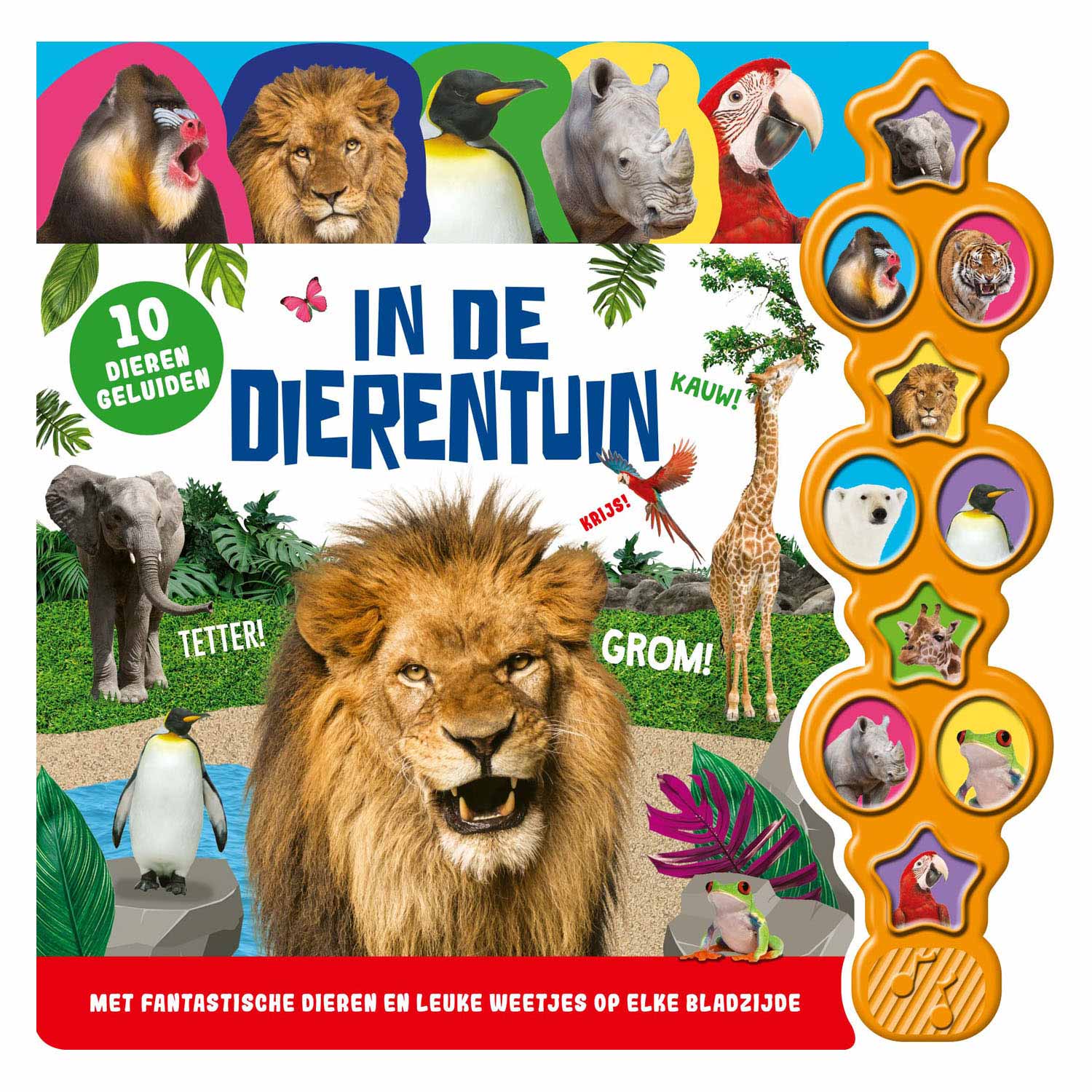 Boek geluidenboek in de dierentuin