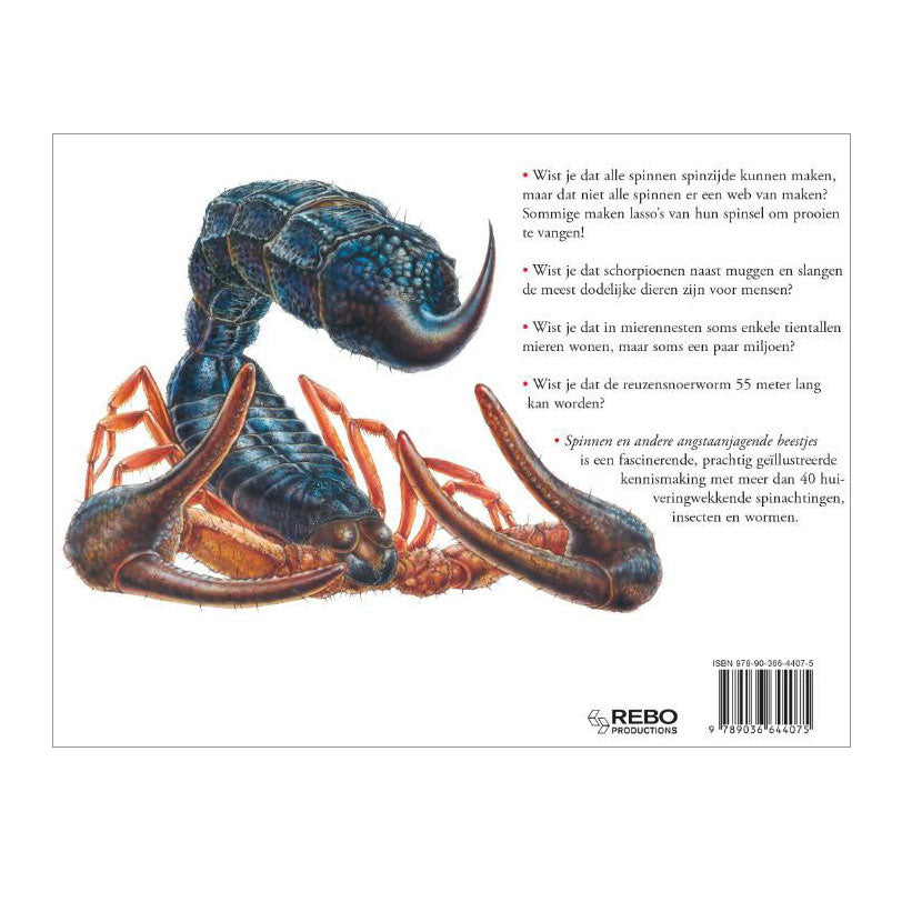 Rebo Publishers - Rebo Publishers Boek over spinnen angstaanjagende wezens