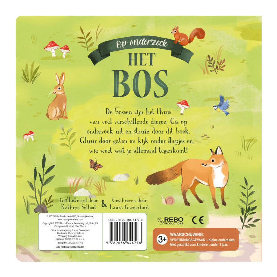 Rebo Publishers - Rebo Publishers Het bos - op onderzoek flapjesboek
