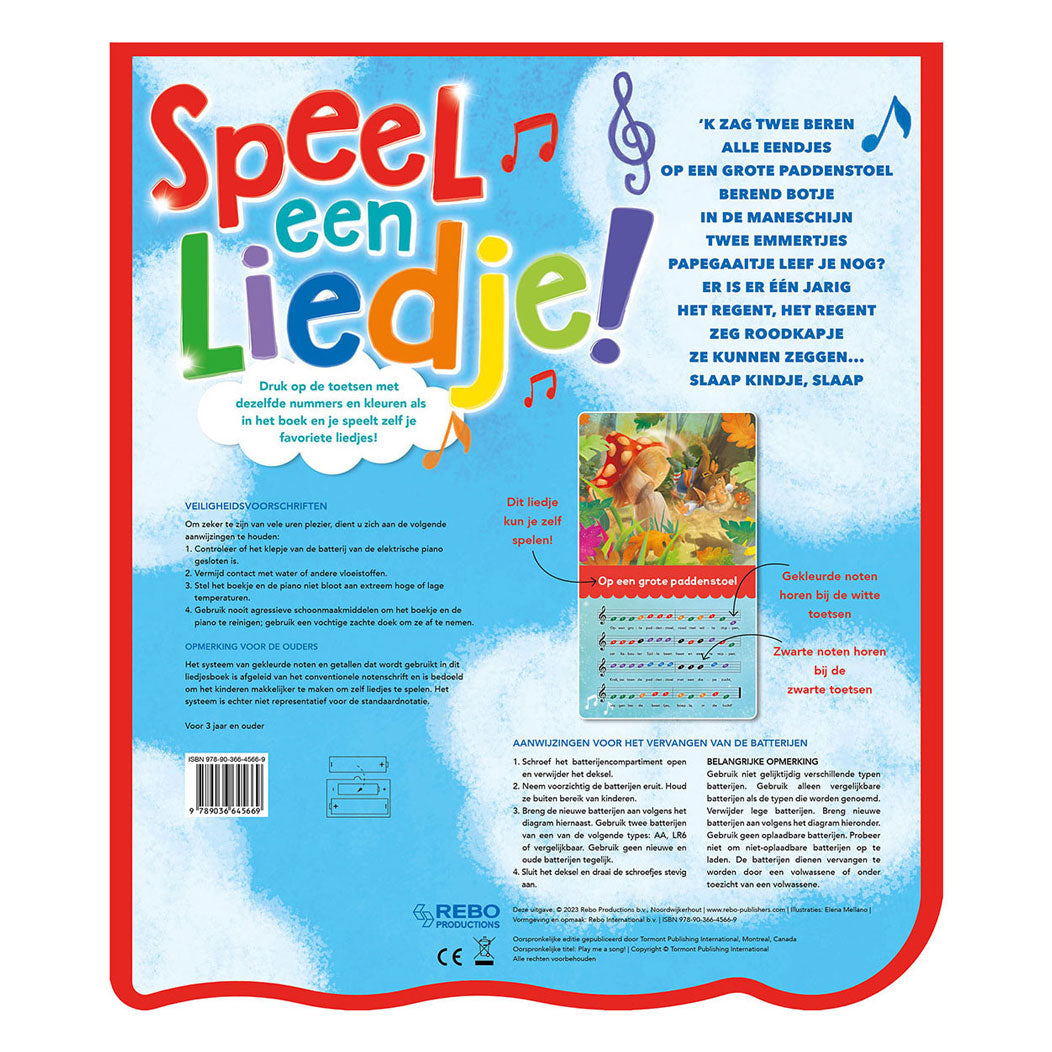 Geluidenboek speel een liedje! pianoboek