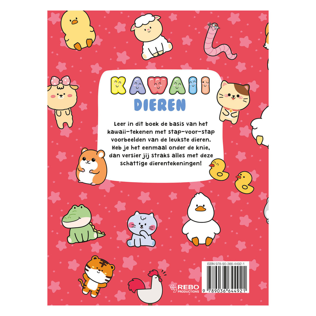 Rebo Publishers - Rebo Publishers Kawaii dieren leer stap voor stap tekenen