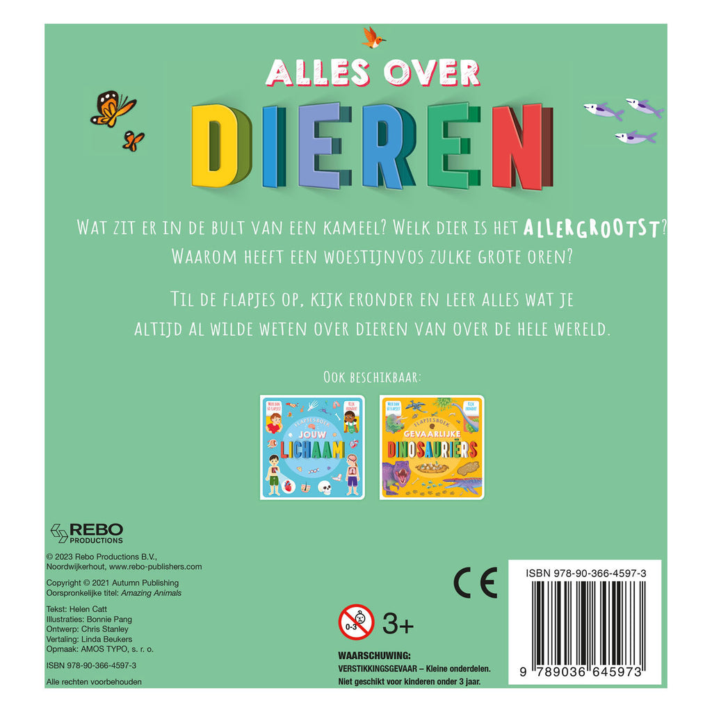 Rebo Publishers - Rebo Publishers Alles over dieren flapjesboek