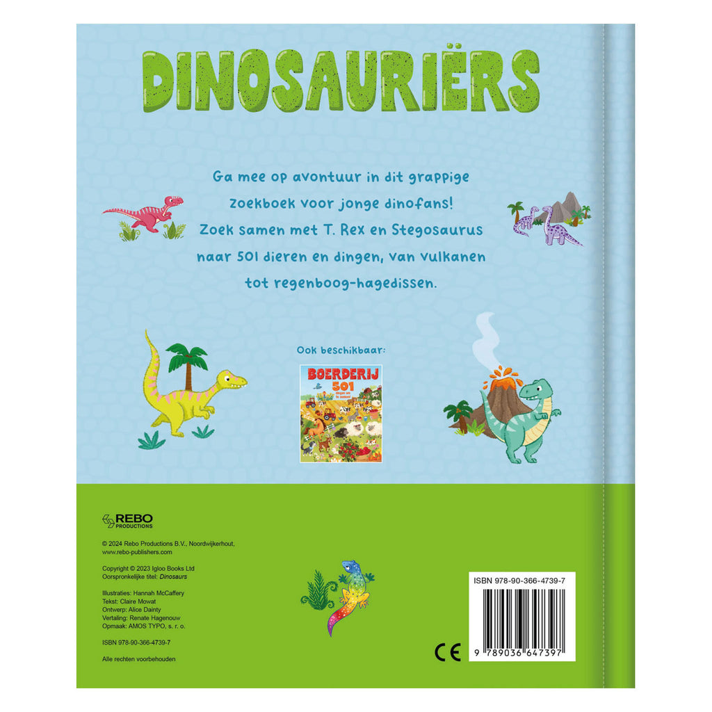 Rebo Publishers - Rebo Publishers Dinosauriers - 501 dingen zoeken!