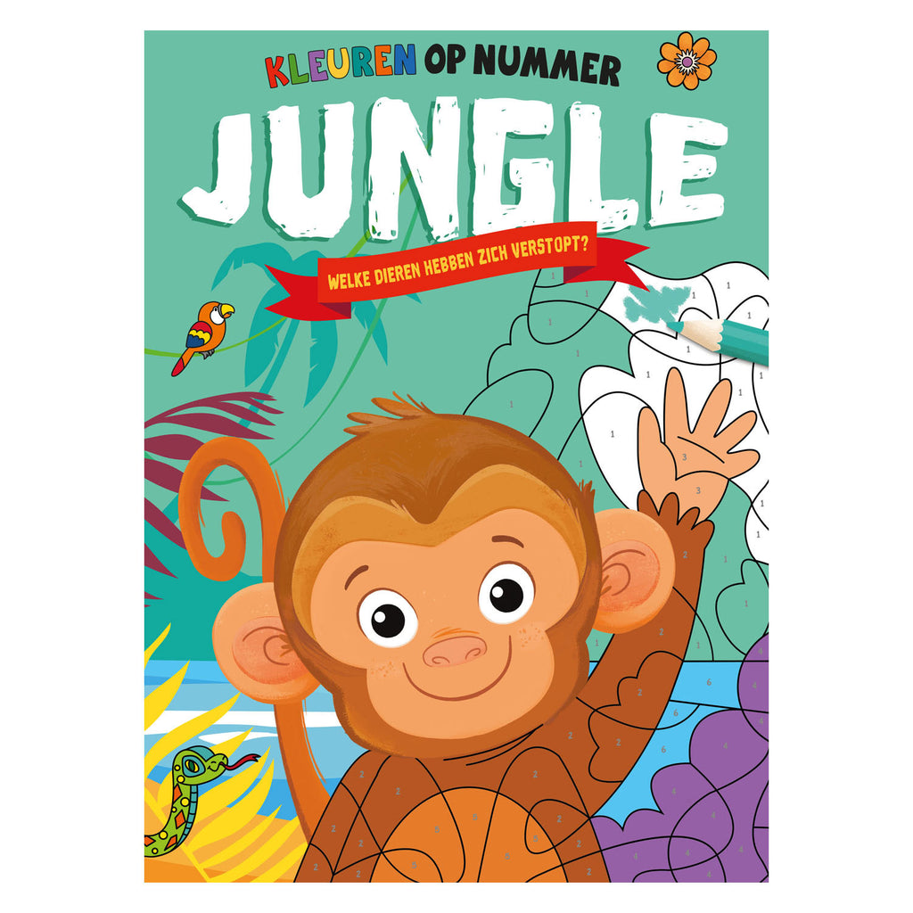 Rebo Publishers - Rebo Publishers Jungle - kleuren op nummer