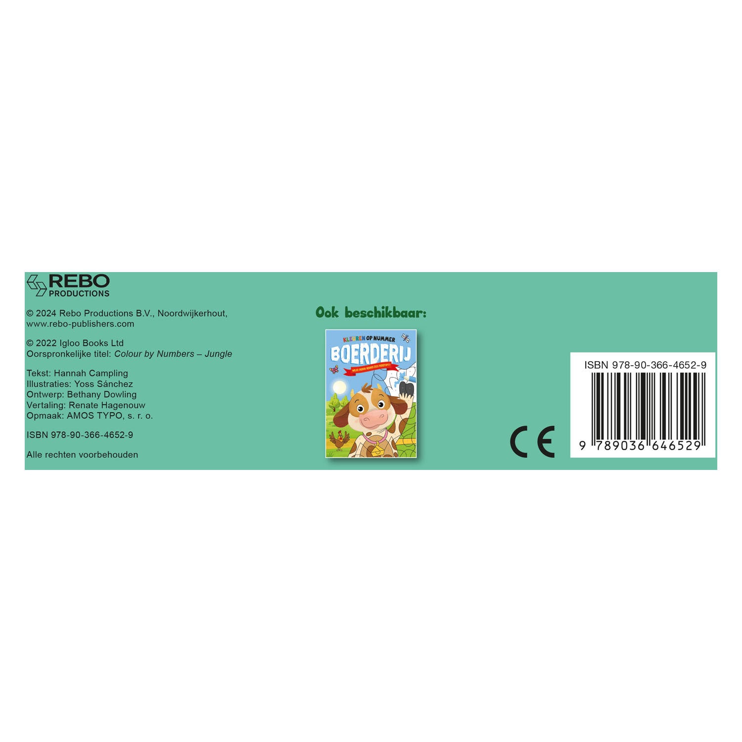 Rebo Publishers - Rebo Publishers Jungle - kleuren op nummer