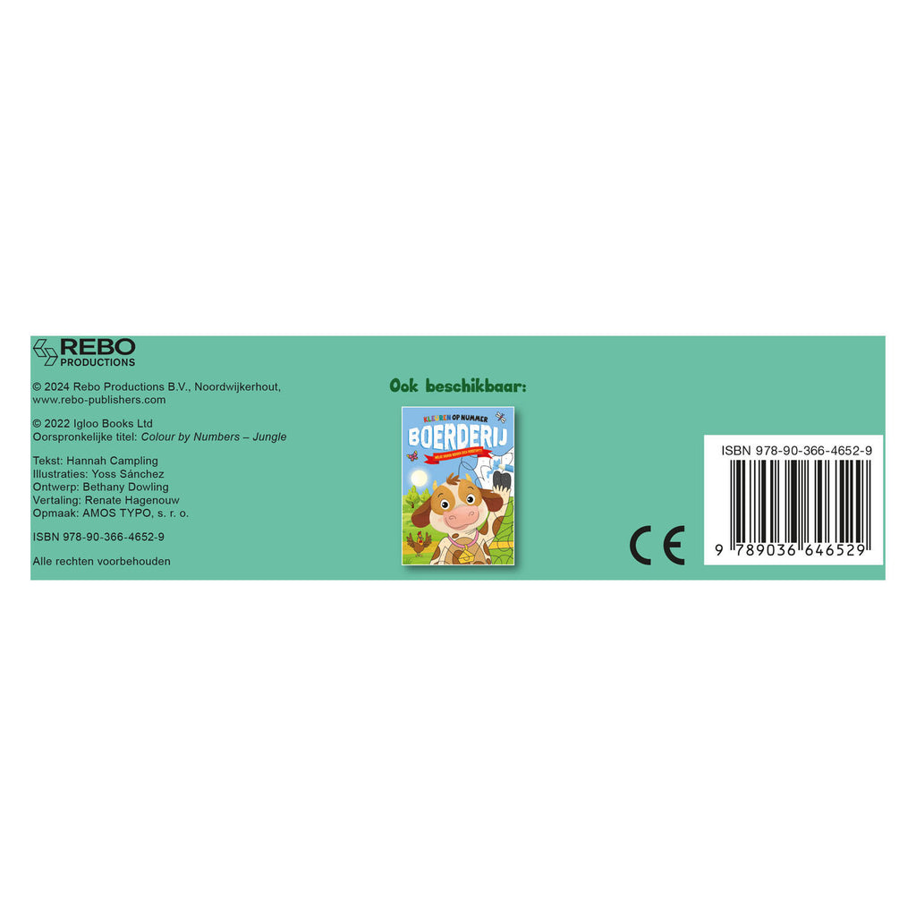 Rebo Publishers - Rebo Publishers Jungle - kleuren op nummer