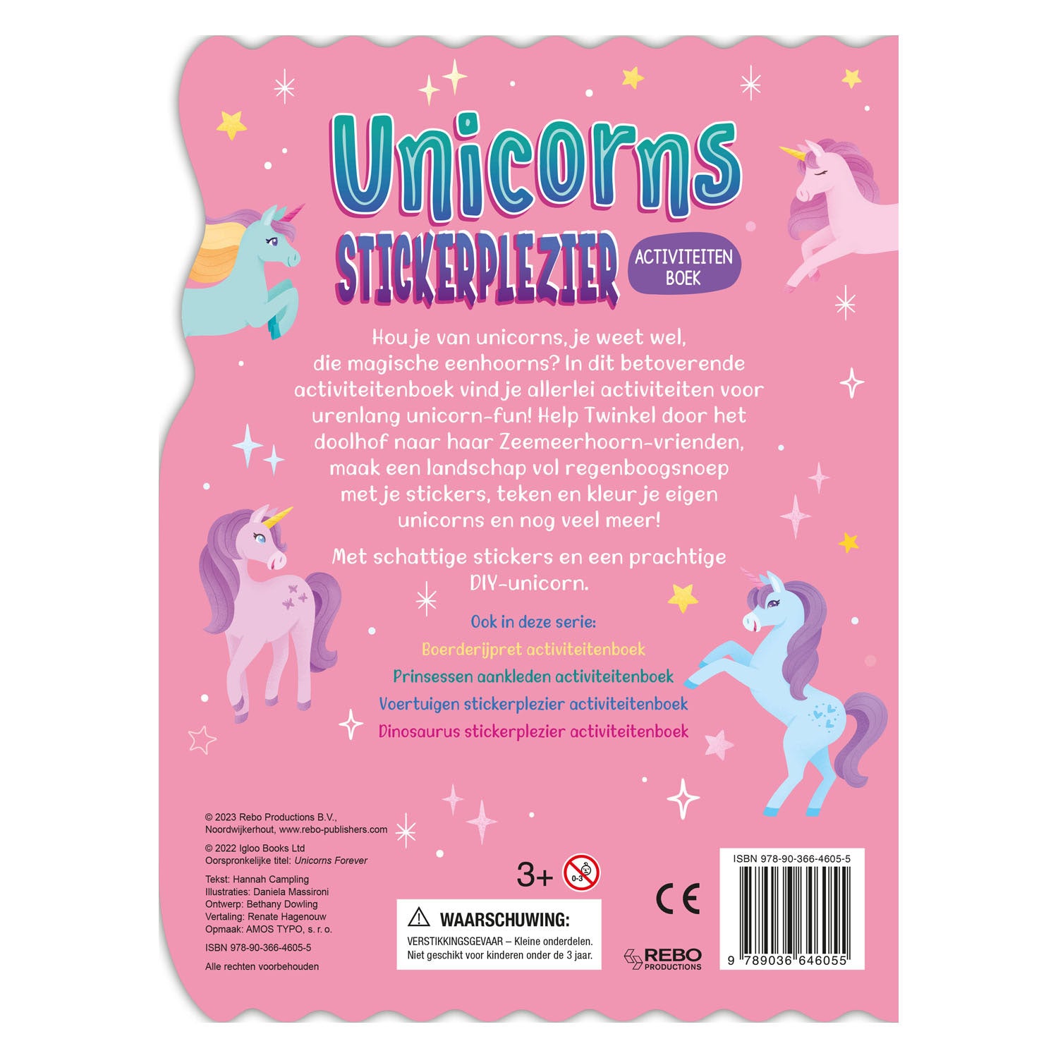 Rebo Publishers - Rebo Publishers Unicorns stickerplezier stickerboek
