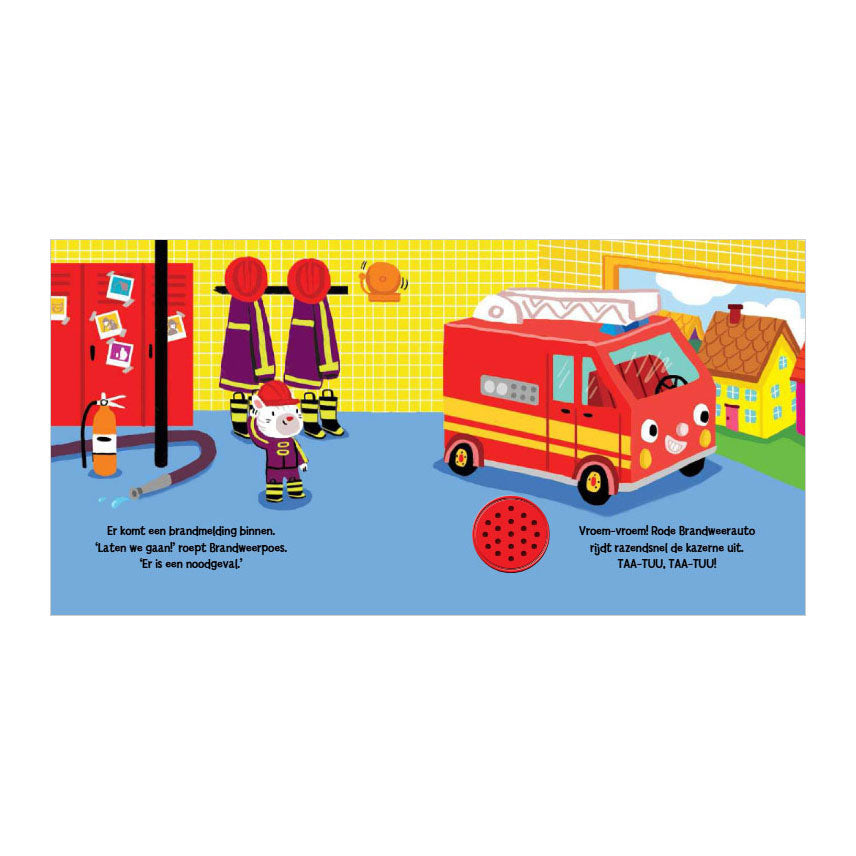 Rebo Publishers - Rebo Publishers Rode brandweerauto - geluidenboek