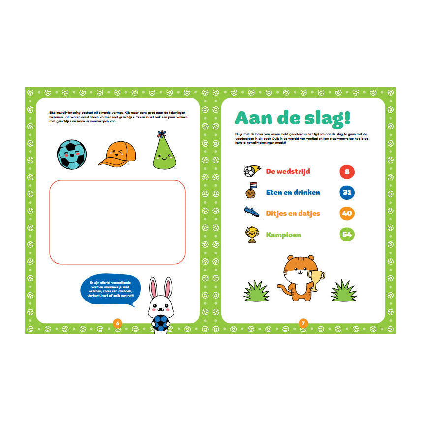 Rebo Publishers - Rebo Publishers Kawaii tekenen - voetbal