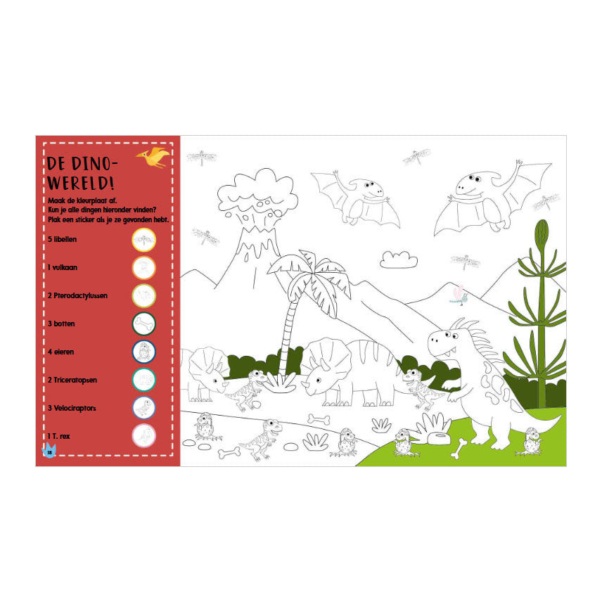 Rebo Publishers - Rebo Publishers Doeboek dino's - 1000 stickers
