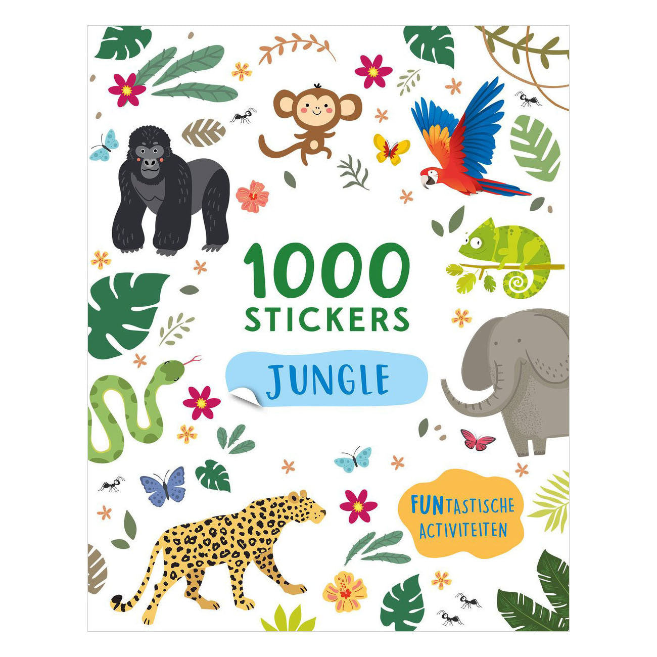 Rebo Publishers - Rebo Publishers Doeboek jungle - 1000 stickers