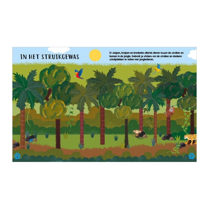 Rebo Publishers - Rebo Publishers Doeboek jungle - 1000 stickers