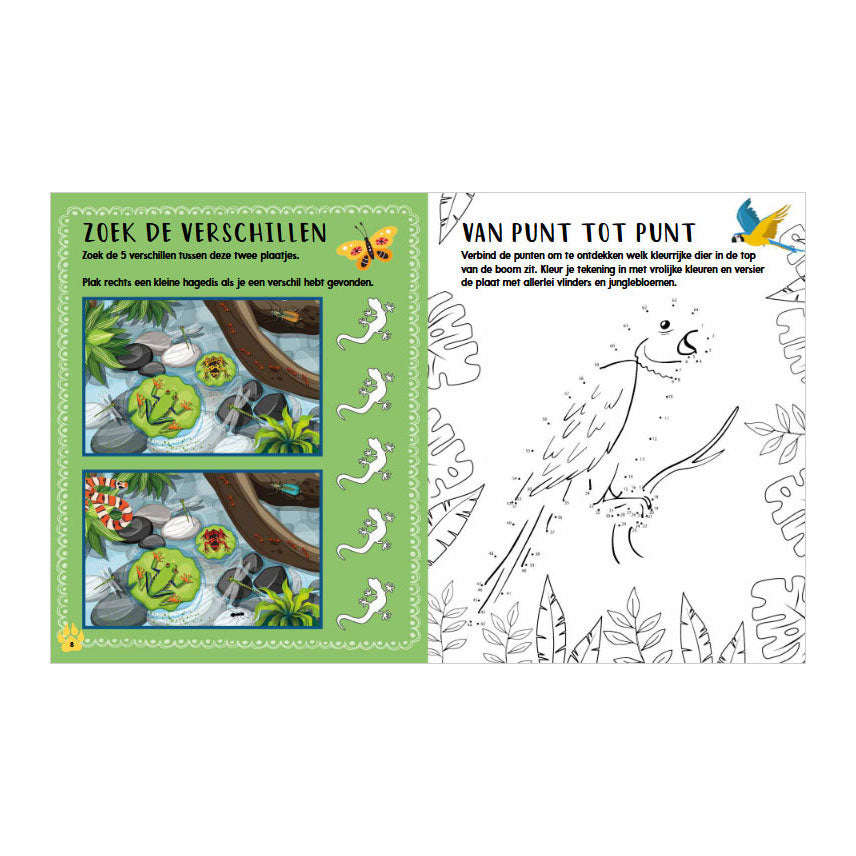 Rebo Publishers - Rebo Publishers Doeboek jungle - 1000 stickers