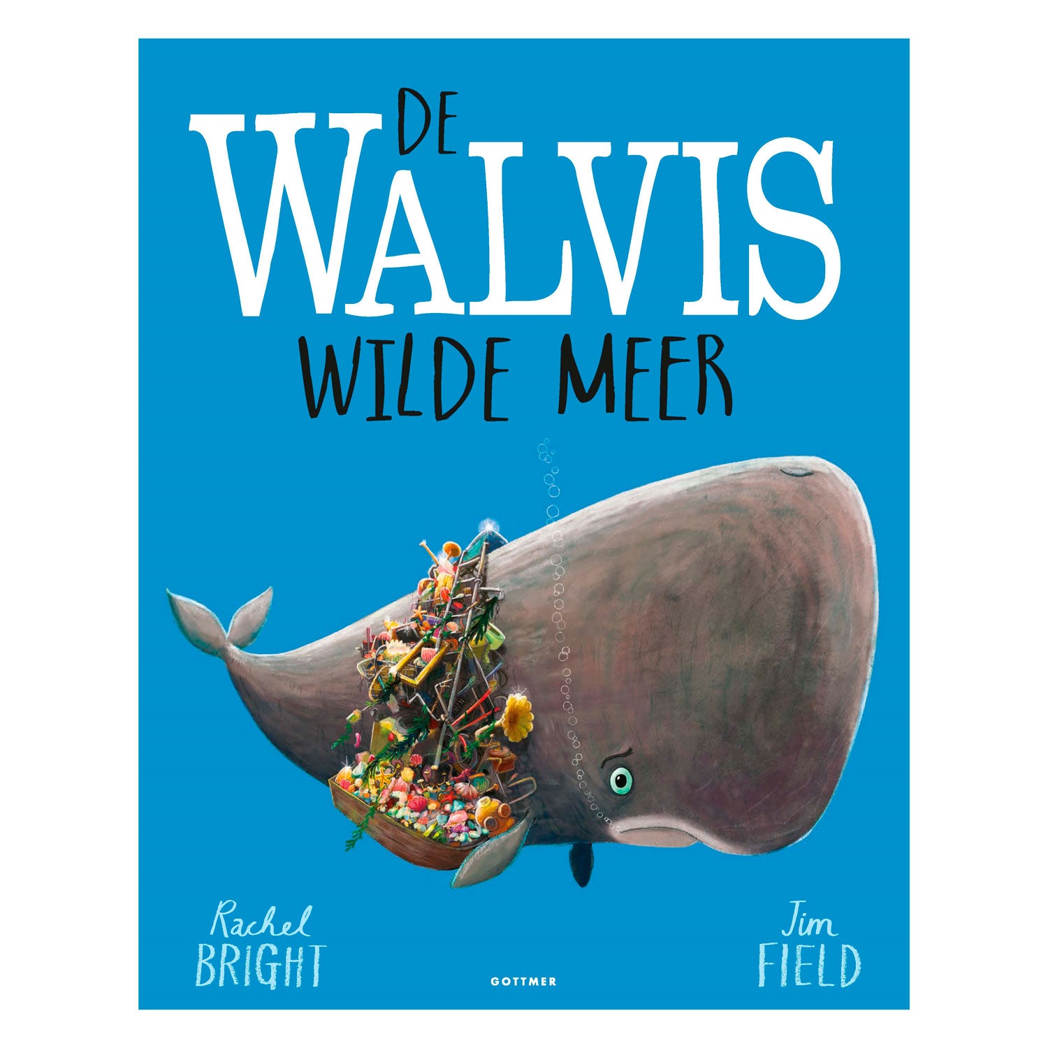 Gottmer de walvis wilde meer ( kartonboek)