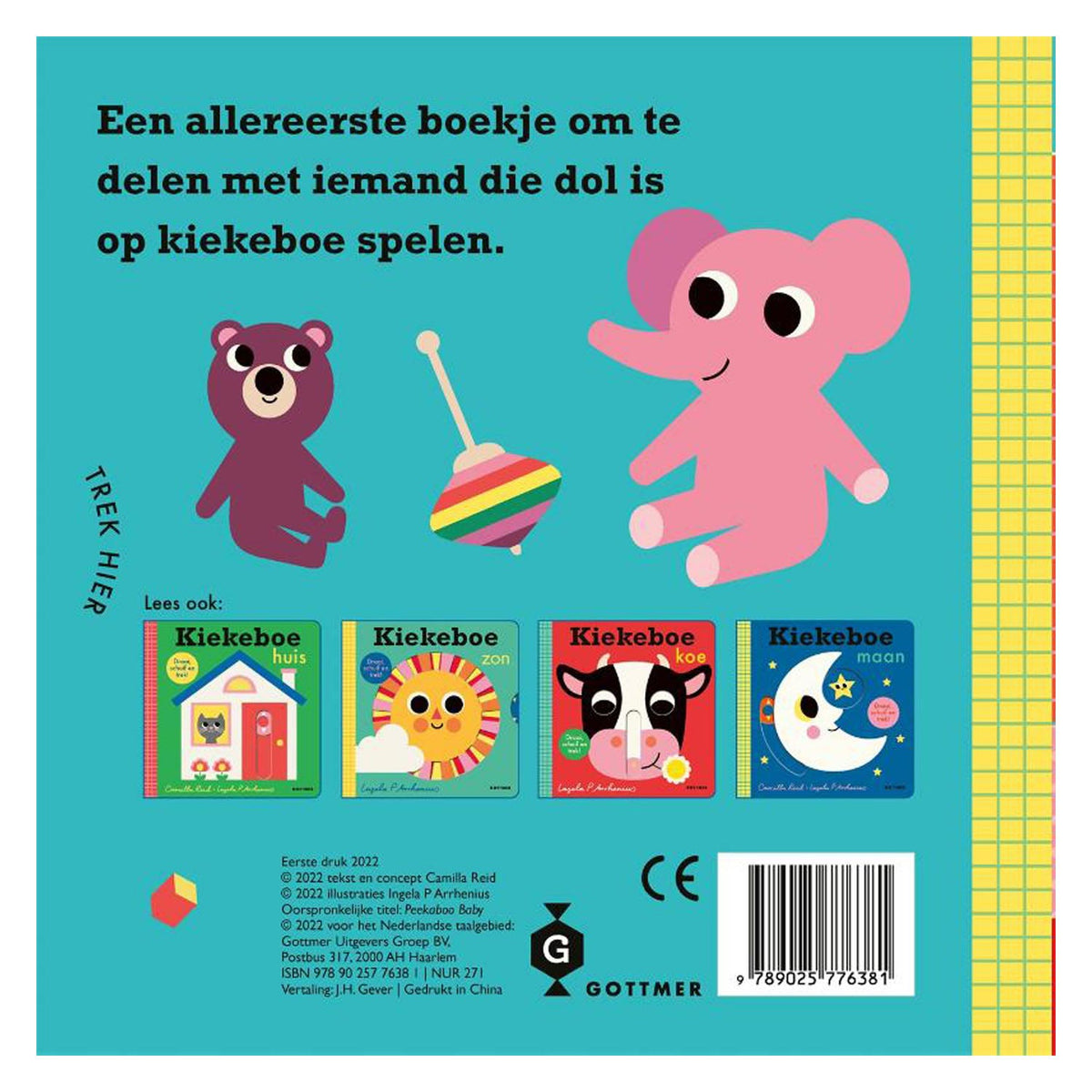 Schuifboekje: kiekeboe kindje. 1+