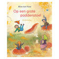Gottmer uitgevers groep op een grote paddenstoel