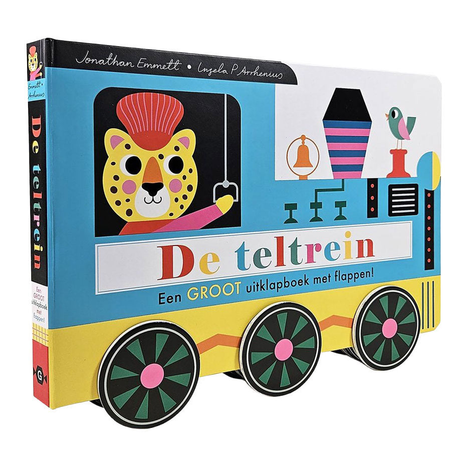 Kartonboek: de teltrein. 2+