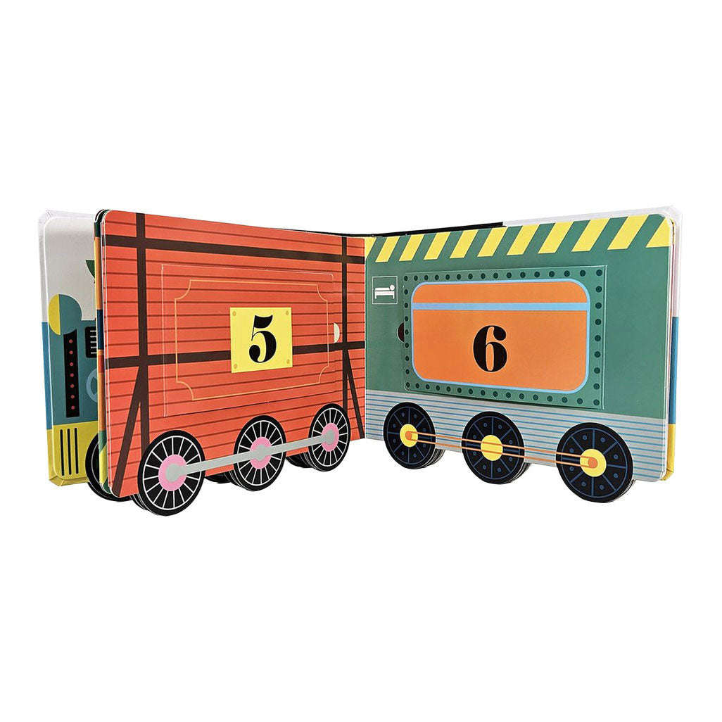 Kartonboek: de teltrein. 2+