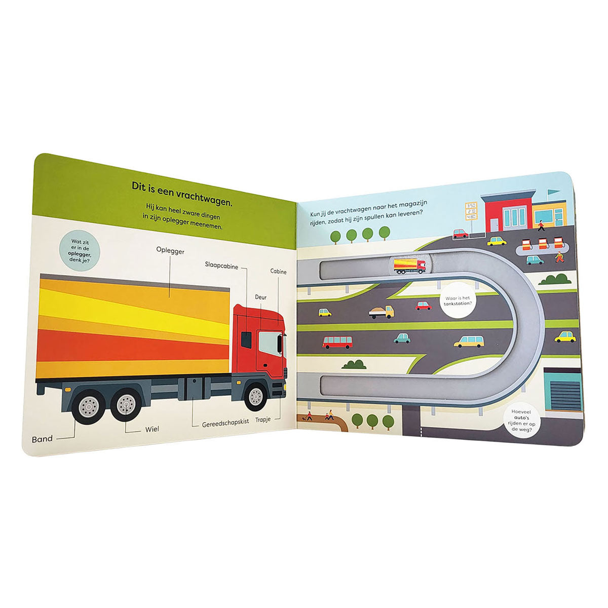 Gottmer Uitgevers Groep - Gottmer Uitgevers Groep Een rondje met de vrachtwagen - kartonboekje