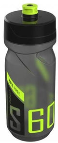 Polisport - Bidon met schroefdop s600 - 600 ml - transparant zwart / zwart / lime groen