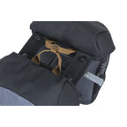 Basil dubbele fietstas miles mik 34 liter 13 x 26 x 35 cm - zwart grijs