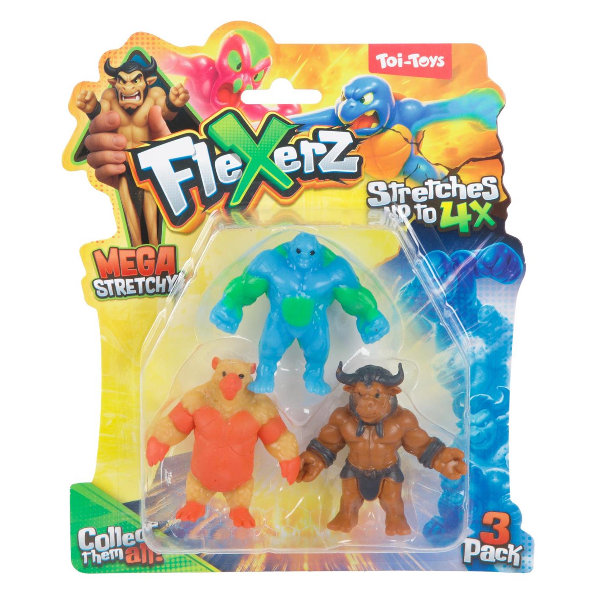 Toi-Toys - Toi-Toys Anti stressfiguur flexerz 3st 6cm