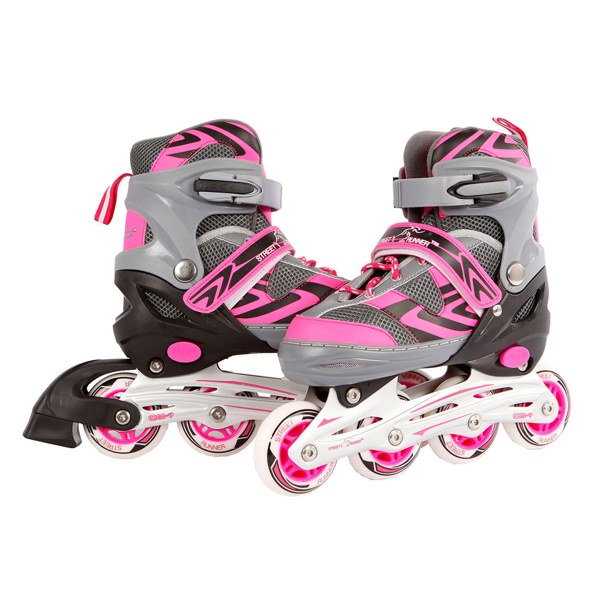 Street Rider - Street Rider Skeelers roze/grijs maat 37-40