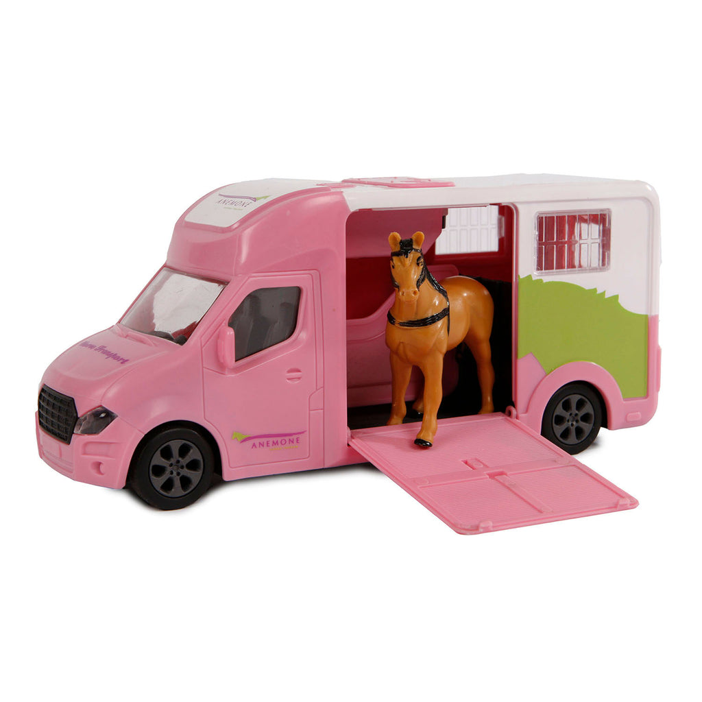 Kids globe die-cast paardentruck licht en geluid 1:32