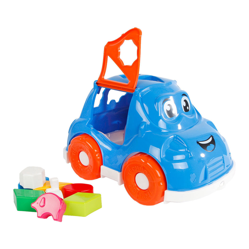 Mini club vormenstoof auto 25,5x17x15,5cm blauw